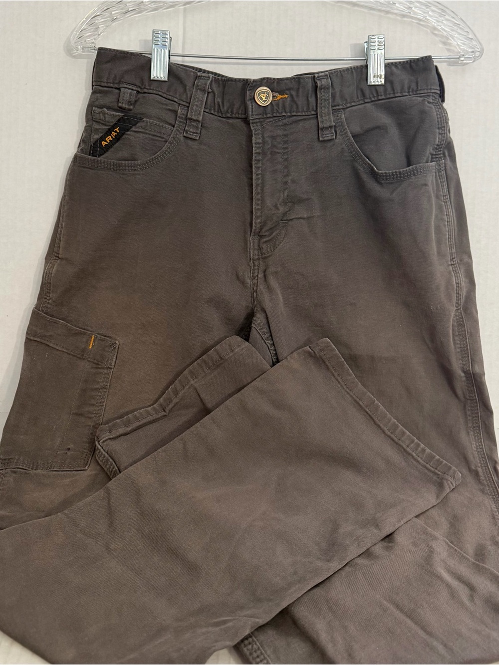 Ariat Men's Relax Straight Dark Brown Cargo Work Pants